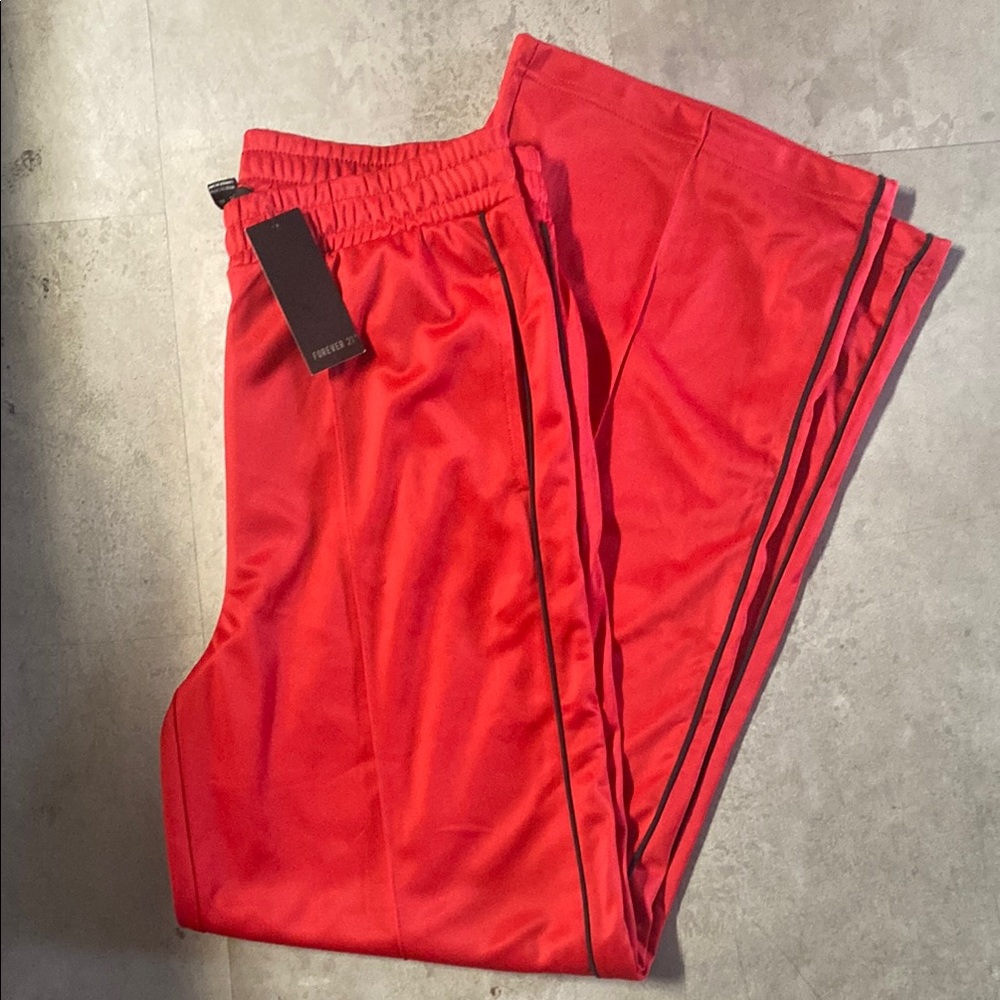 Forever 21 Bold Red Joggers